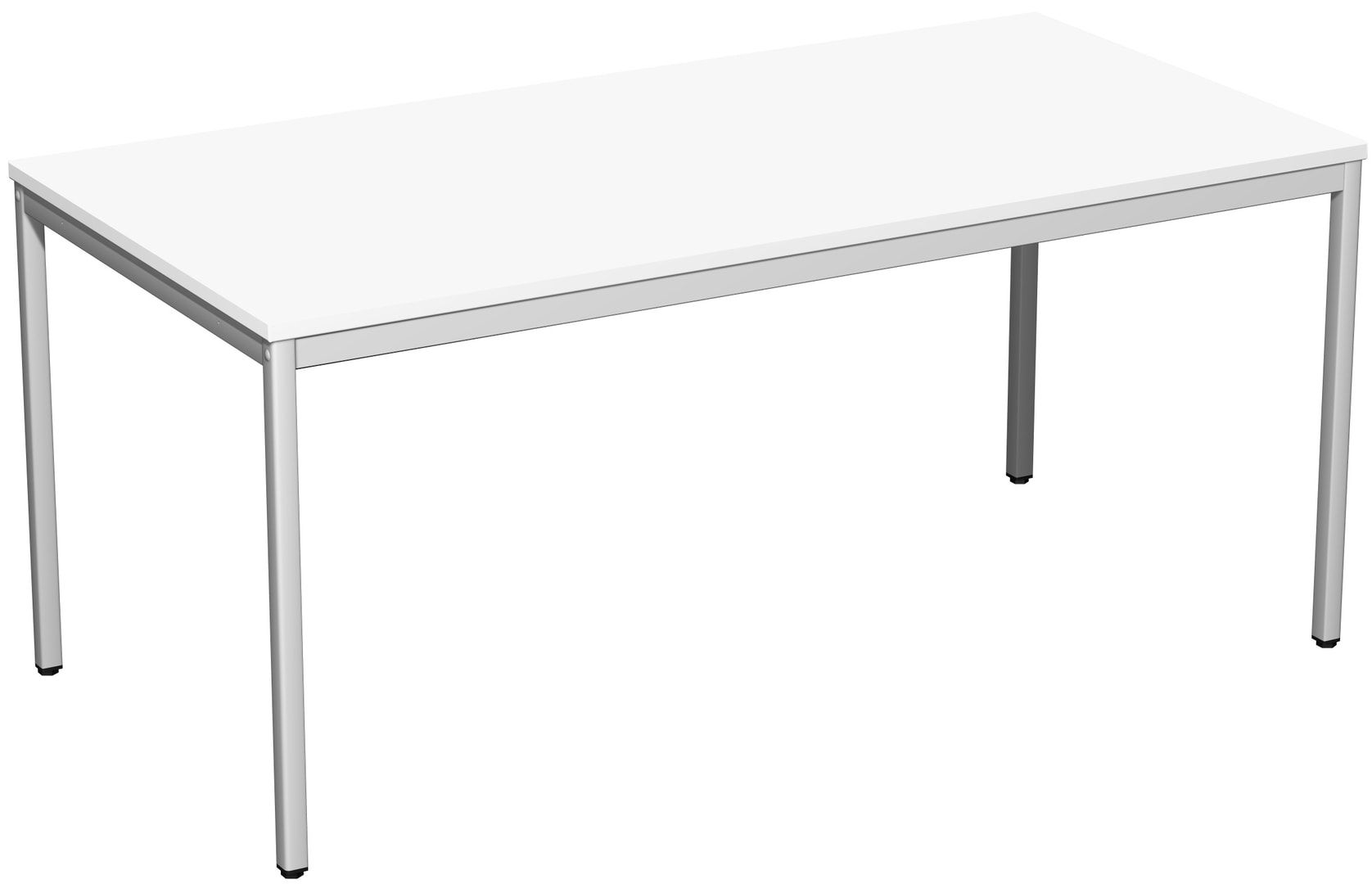 Schreibtisch - 4-Fuß Eco - Bürotisch - 720 x 1.000 x 800 mm (HxBxT) - Gestell lichtgrau - Ahorn