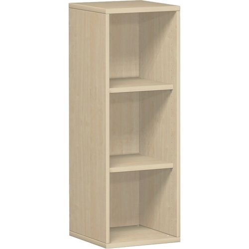 Büroregal, Metallsockel/Standfüße, 2 Einlegeböden, modular, Dreischicht-Feinspan, Einlegeboden, 1.152 x 1.000 x 425 mm (HxBxT), Dekor Ahorn