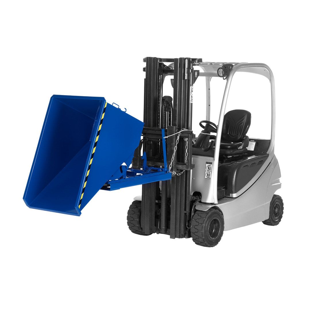 Abrollkipper für Schüttgüter - Volumen 1.200 l - Traglast 1.500 kg - 1.100 x 1.070 x 1.800 mm (HxBxT) - anthrazitgrau