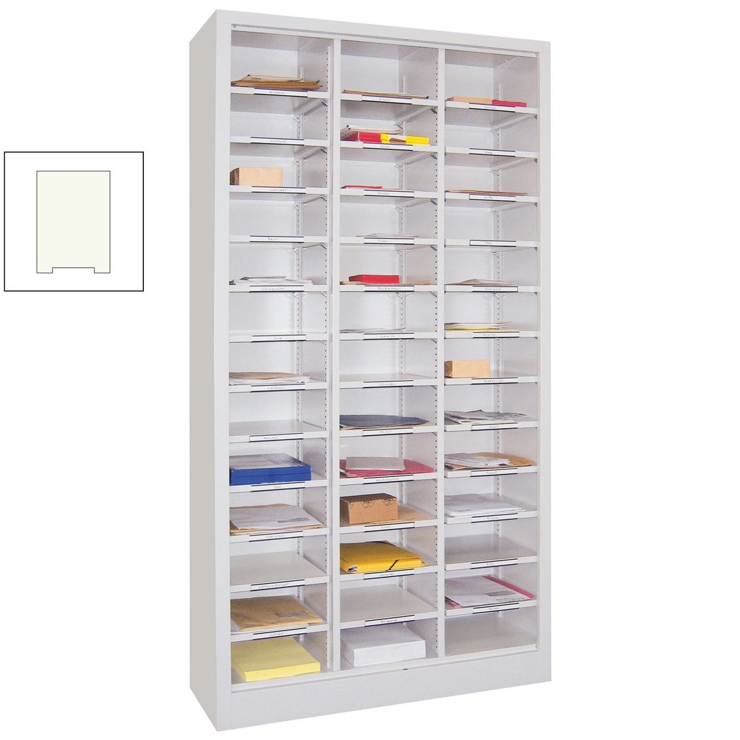 Aktenregal - Dokumentenablage - Sortierstation - Ordnungsregal - 39 Fächer - Büroregal - 1.950 x 1.000 x 400 mm (HxBxT) - anthrazitgrau