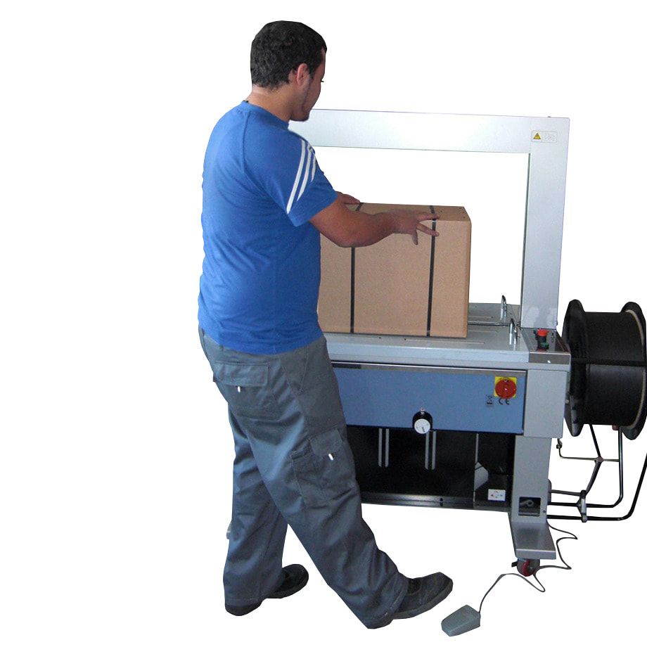 Umreifungsmaschine - vollautomatisch - Bandbreite 12 mm - Arbeitshöhe 810 mm