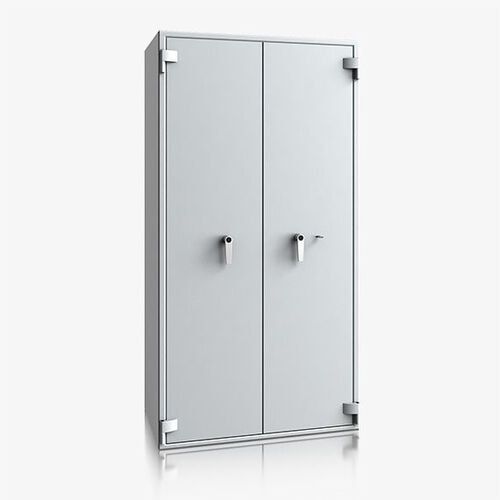 Dokumententresor, Geldschrank, Safe, VdS Klasse 1, 60 Minuten feuerfest, Türen 2-flügelig, 1 Fachboden, 901 x 975 x 459 mm (HxBxT), lichtgrau