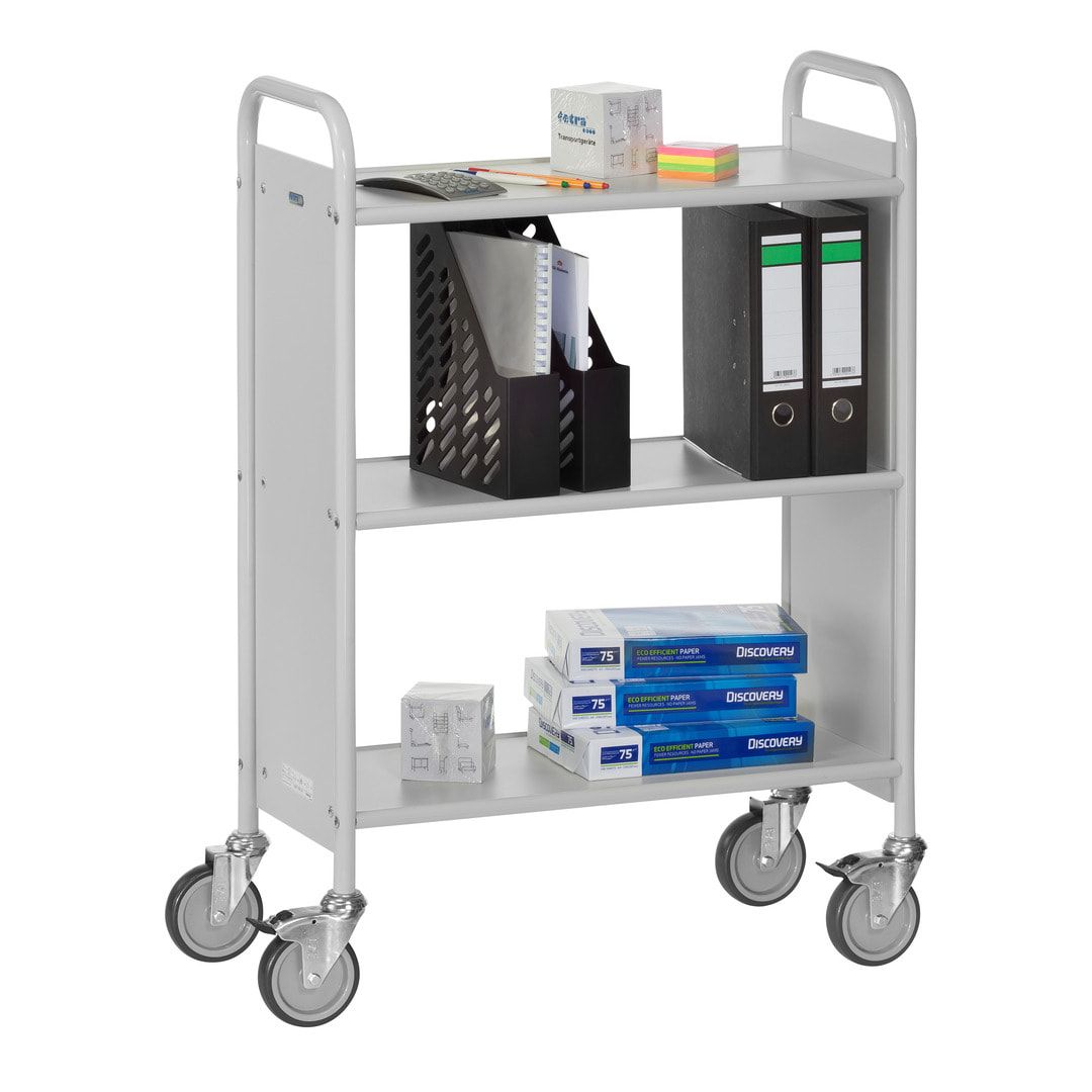Fetra - Bürowagen - 150 kg - (BxT) 350 x 720 mm - 2 Fächer