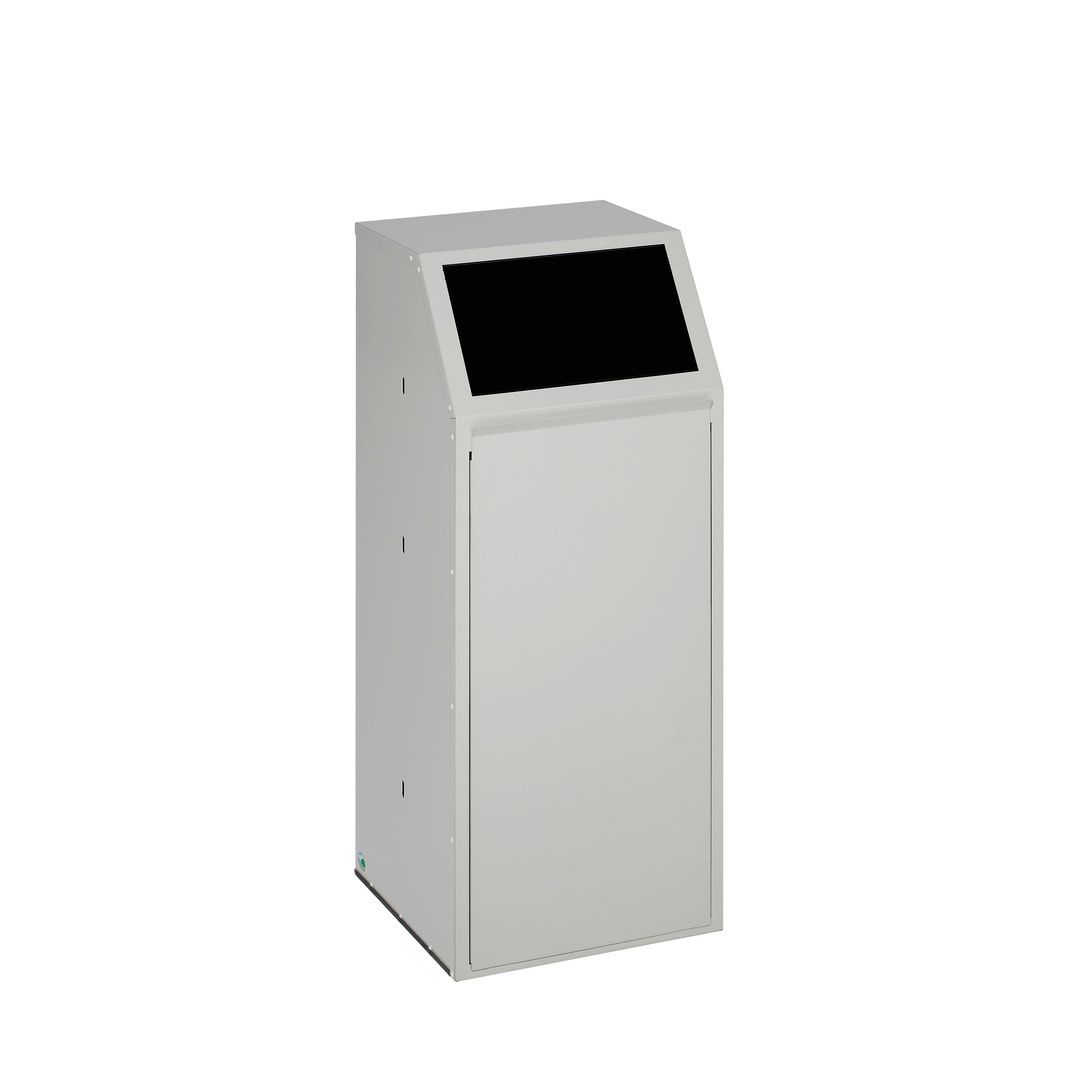 Wertstoffsammelgerät - fahrbar - 39 l - 800 x 400 x 400 mm (H x B x T) - Korpus kieselgrau - Einwurfklappe anthrazit - Abfallbehälter