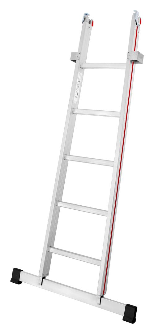 Glasreinigerleiter - Fensterputzleiter - 2-teilig - standsicher - Länge 4.300 mm - Hymer