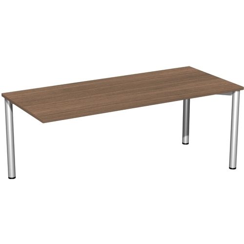 Schreibtisch - 4-Fuß Flex - Bürotisch - 720 x 1.000 x 800 mm (HxBxT) - Gestell anthrazit - Ahorn