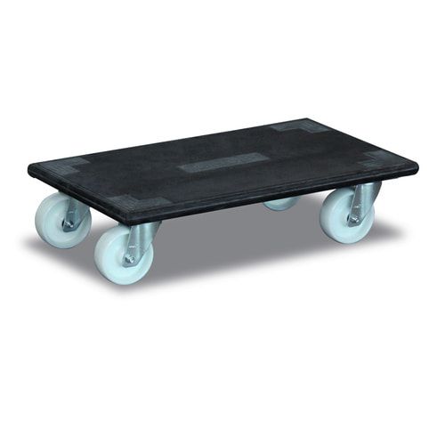 Möbelroller - 2 Stück - 145 x 600 x 350 mm (HxBxT) - Traglast 300 kg - Vollgummi