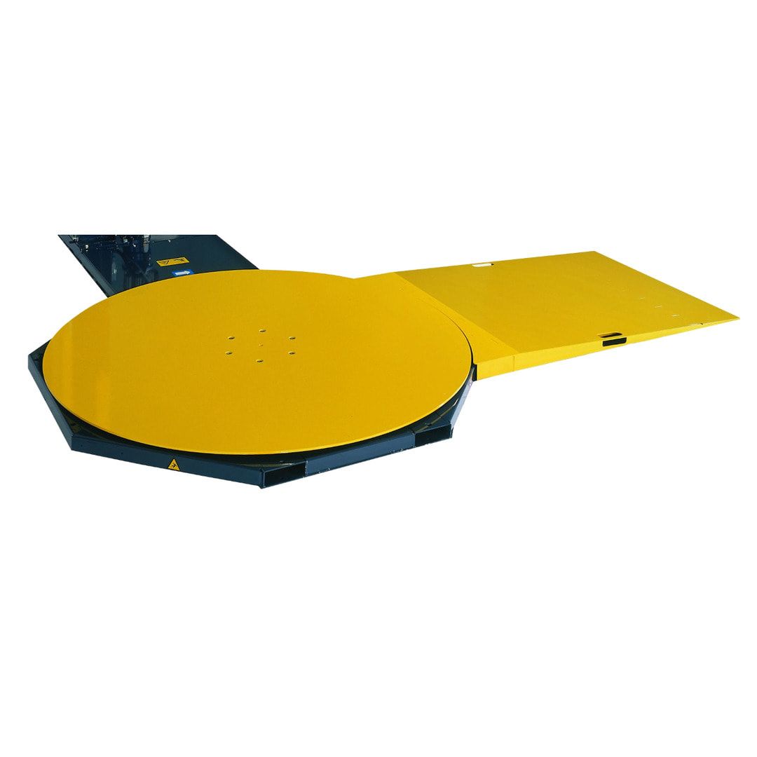 Halbautomatische Stretchmaschine - mit Auffahrrampe - 2 Stretchzyklen - 2.700 x 3.000 x 1.600 mm (HxBxT)