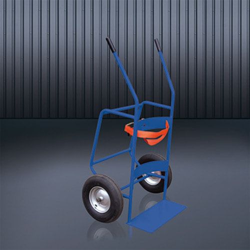 Eichinger Fasswagen, Handwagen, Fasskarre, Sickenfässer, 300 kg, Luftreifen, 1.650 x 655 x 880 mm (HxBxT), Stützbügel, Farbe anthrazitgrau