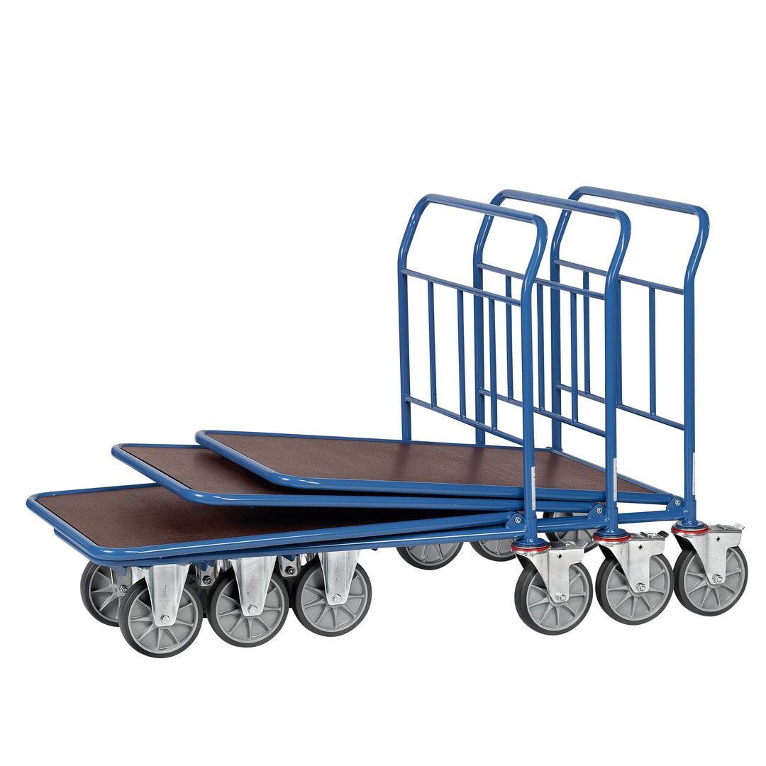 Fetra - Ineinanderschiebbarer Wagen - 400 kg Traglast - Ladefläche 500 x 850 mm (BxT)