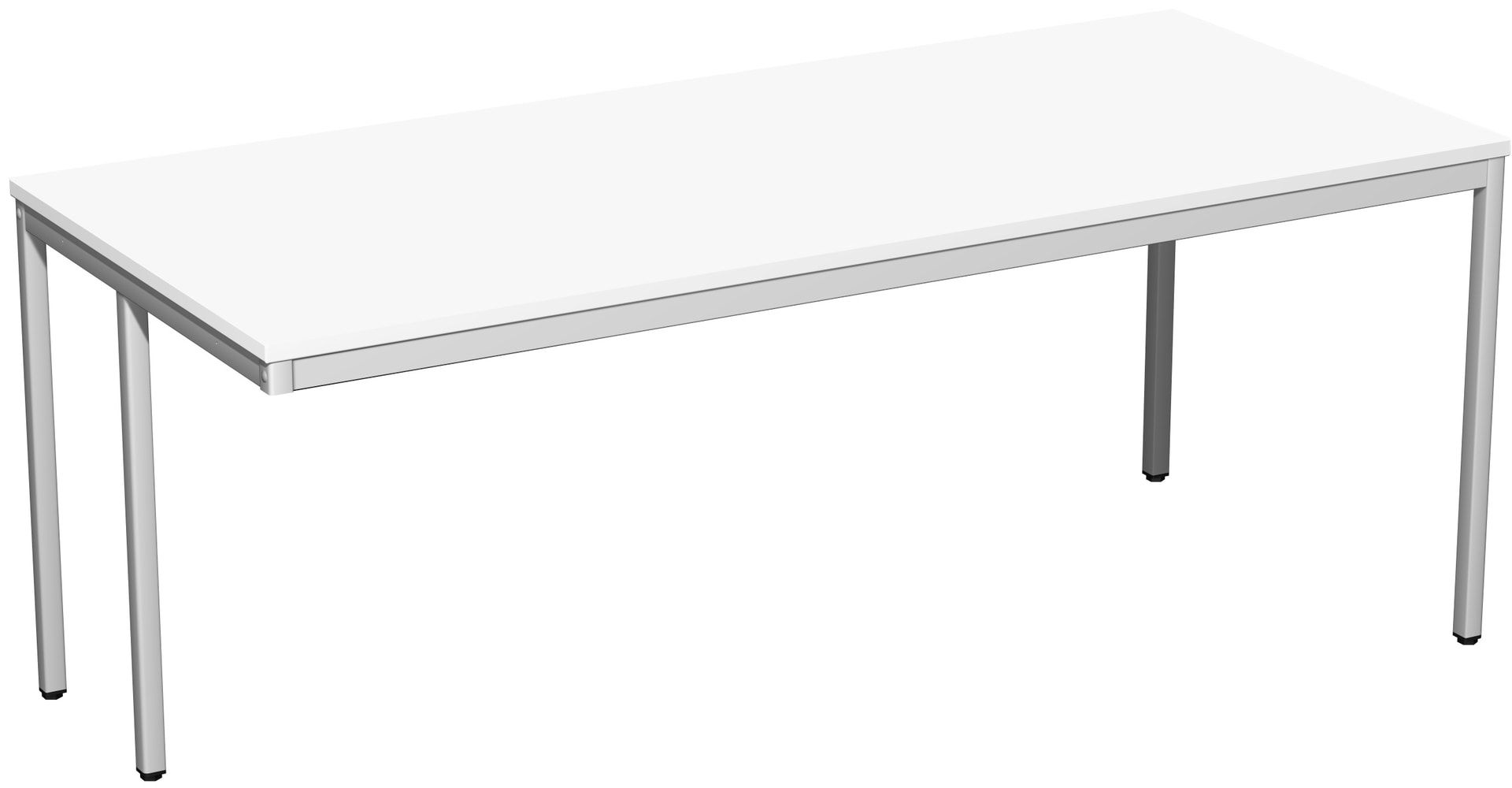 Schreibtisch - 4-Fuß Eco - Bürotisch - 720 x 1.000 x 800 mm (HxBxT) - Gestell lichtgrau - Ahorn