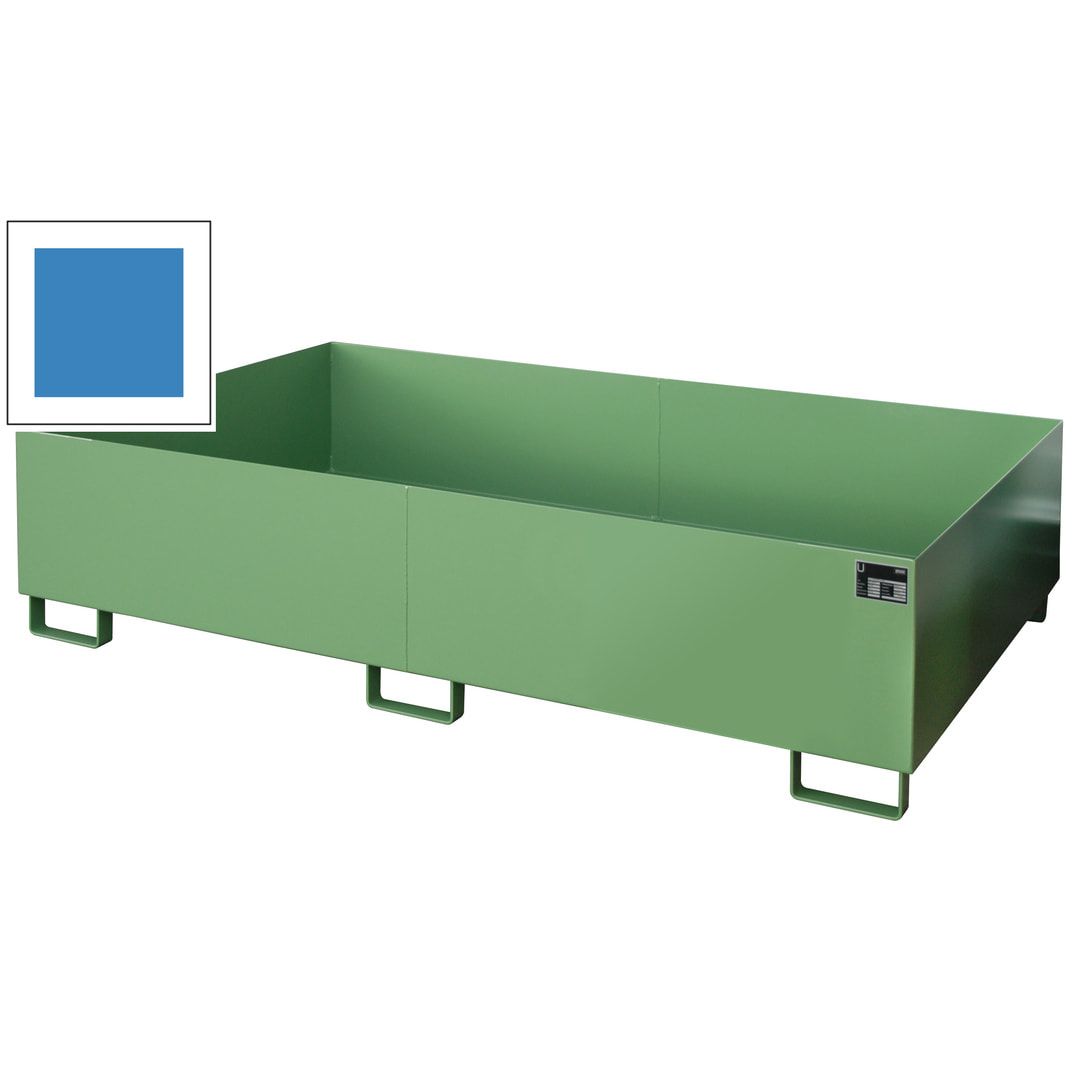 Regal-Bodenwanne f. Feldbreite 2.700 mm - 540 l - mit Gitterrost - feuerrot