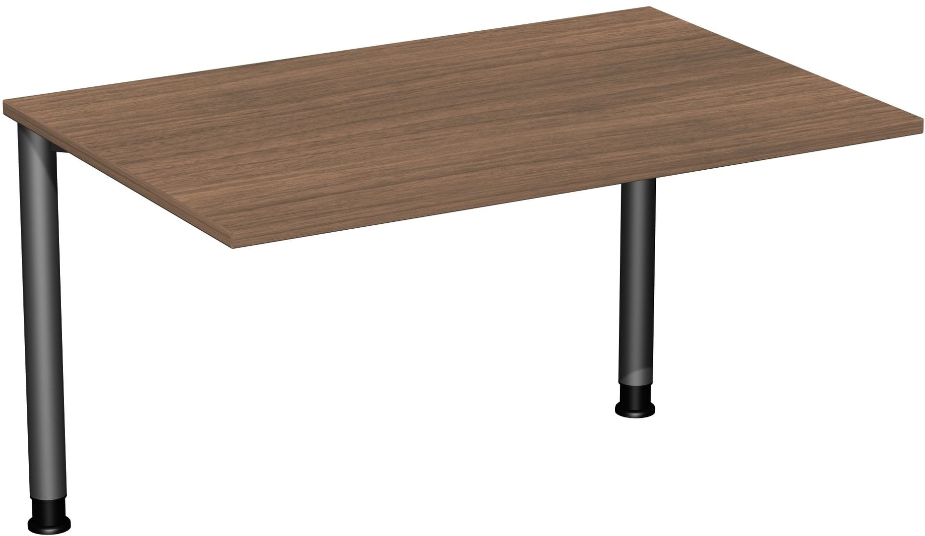 Schreibtisch - 4-Fuß Flex - Bürotisch - Höhe 680-800 mm - 1.200 x 600 mm (BxT) - Gestell anthrazit - Ahorn