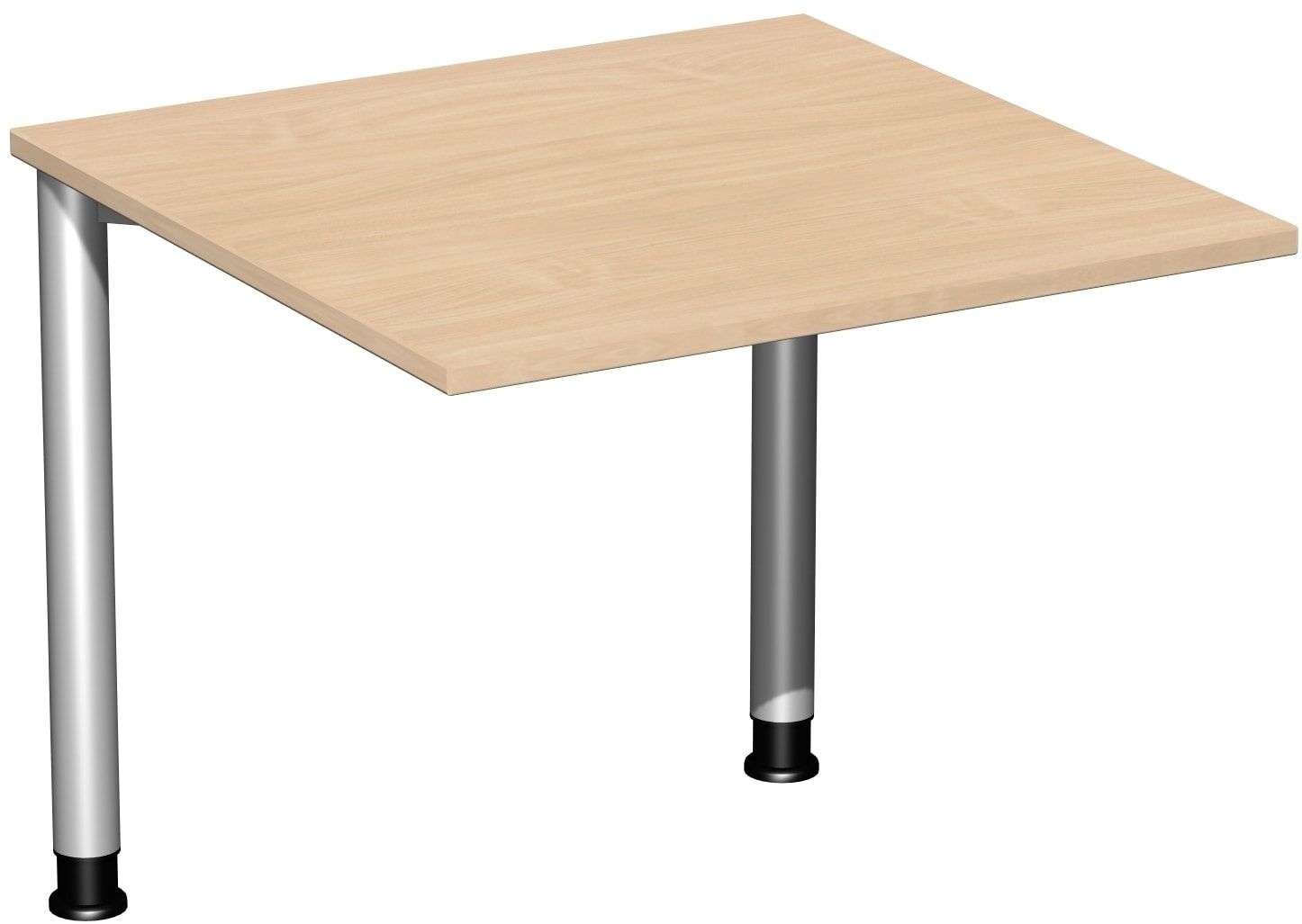 Schreibtisch - 4-Fuß Flex - Bürotisch - Höhe 680-800 mm - 1.200 x 600 mm (BxT) - Gestell anthrazit - Ahorn