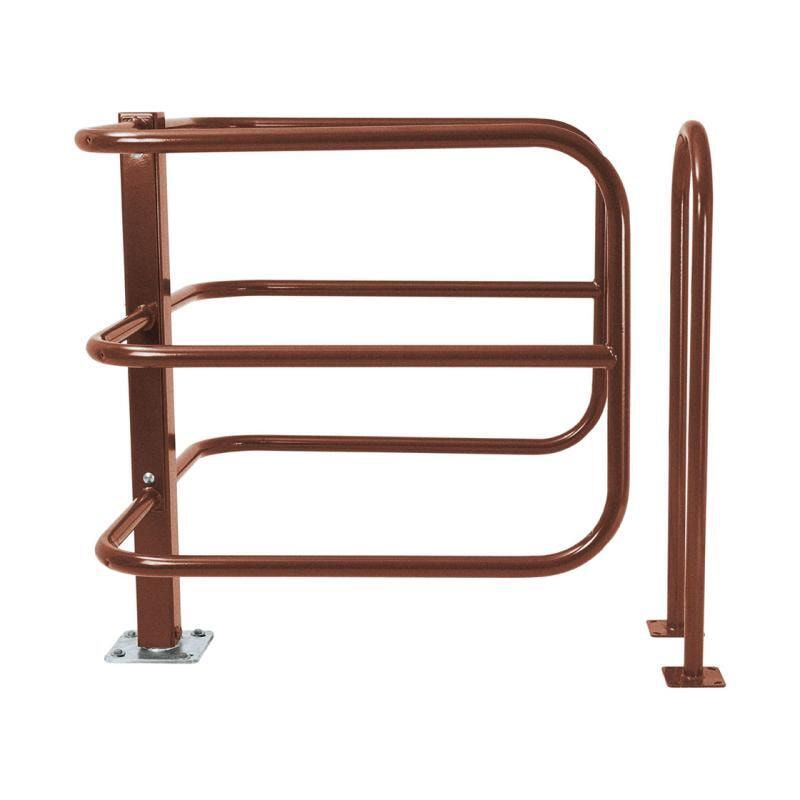 Selektive Schranke, für Fußgänger, Rollstühle und Kinderwagen, Stahlrohr, Sperrbreite 1.275 mm, Farbe enzianblau