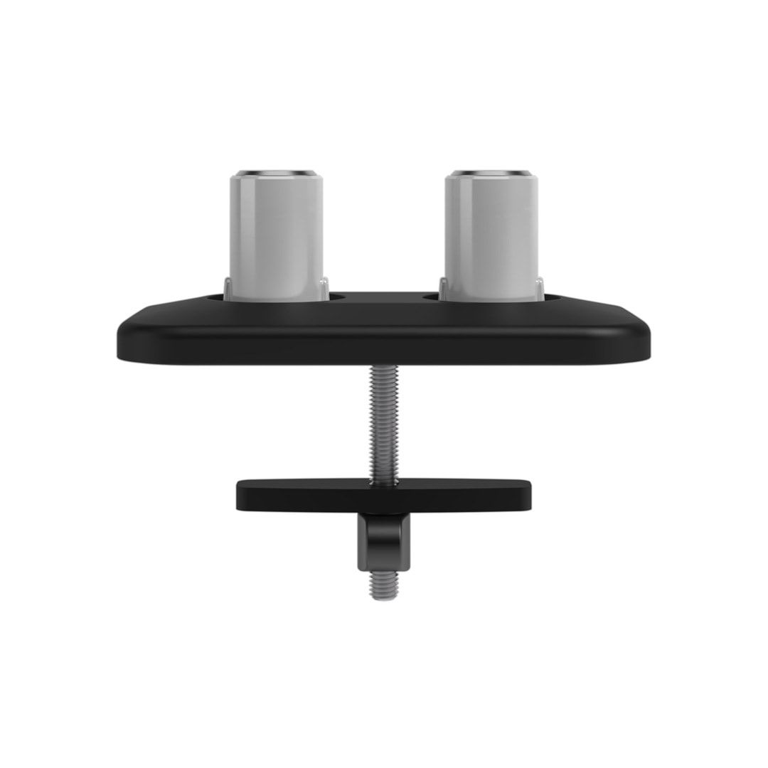 Durchtisch-Befestigung für Viewprime-Monitorhalter für 2 Monitore, Tischplatten mit 5 - 49 mm, Farbe: schwarz