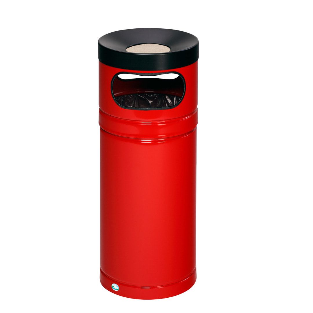 Abfallsammler - Ascher - für Kunststoffsäcke - Volumen 56 l - 885 x 365 x 365 mm (HxBxT) - enzianblau