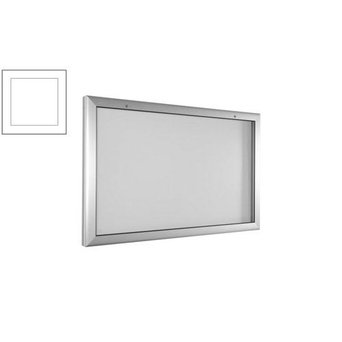 Aluminium Schaukasten, Schaufenster, Auslage, Werbekasten - DIN A2, Hochformat, Magnet Rückwand in anthrazit, 800 x 540 x 80 mm (HxBxT)