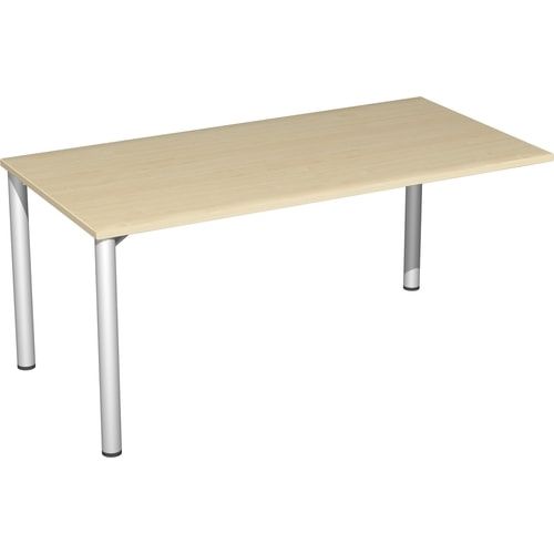 Schreibtisch - 4-Fuß Flex - Bürotisch - 720 x 1.000 x 800 mm (HxBxT) - Gestell anthrazit - Ahorn