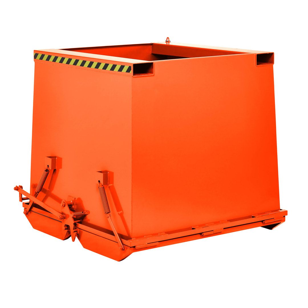 Klappbodenbehälter - 1.000 l Volumen - Traglast 2.000 kg - enzianblau