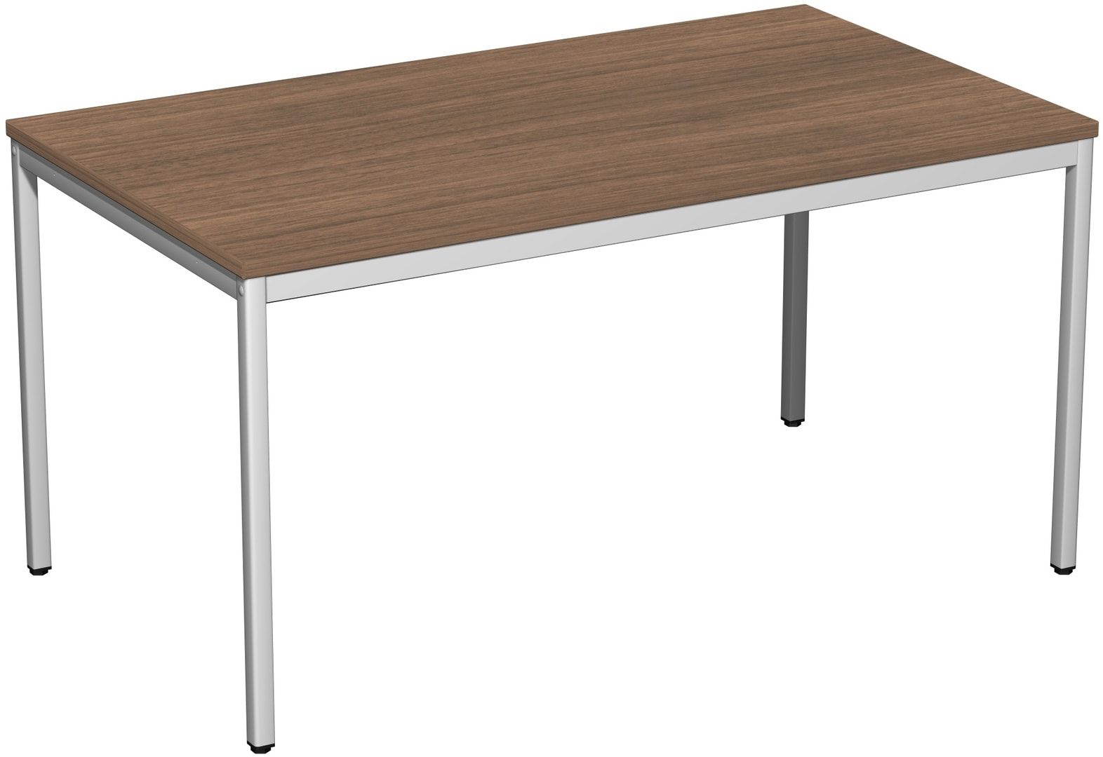 Schreibtisch - 4-Fuß Eco - Bürotisch - 720 x 1.000 x 800 mm (HxBxT) - Gestell lichtgrau - Ahorn