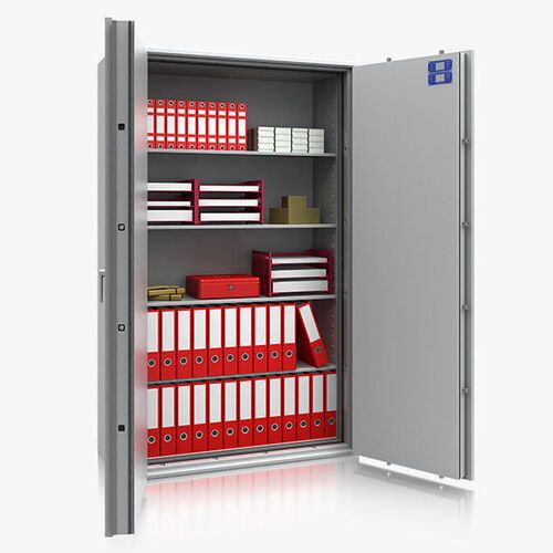 Dokumententresor, Geldschrank, Safe, Aktenschrank, VdS Klasse 1, 60 Min. feuerfest, Türen 2-flügelig, 1.045 x 1.128 x 506 mm (HxBxT), Farbe lichtgrau