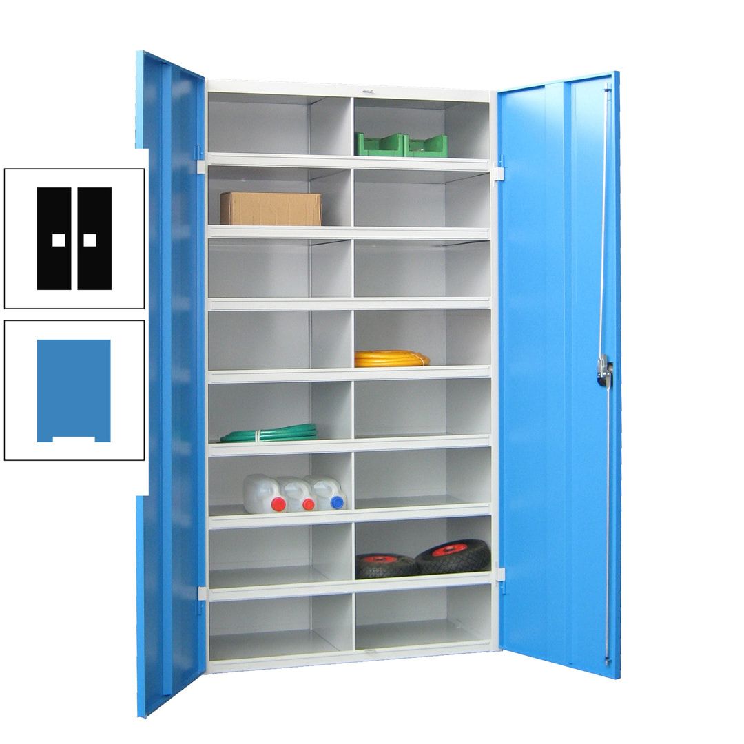 Aktenschrank - Fächerschrank - Sortierstation - 16 Fächer - Büroschrank - Dokumentenablage - 1.800 x 1.000 x 530 mm (HxBxT) - anthrazitgrau
