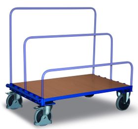 Plattenwagen, Rohrbügelwagen, verschiedene Größen, Traglast 500 oder 1.200 kg, Plattformwagen, Transportwagen für Einsteckbügel