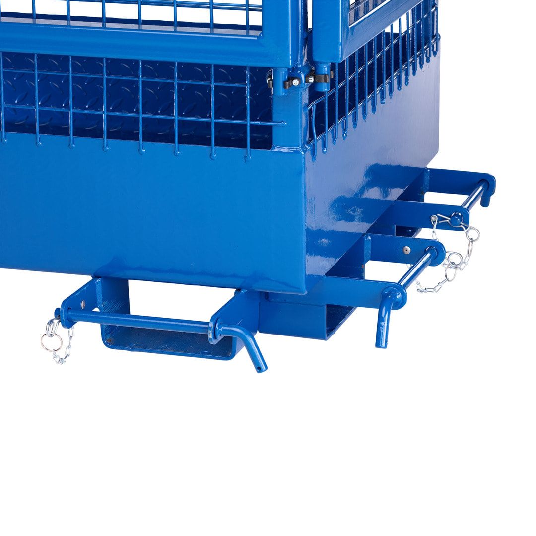 Arbeitsbühne - 2-seitige Aufnahme - Traglast 300 kg - 1.950 x 1.200 x 800 mm (HxBxT) - anthrazitgrau