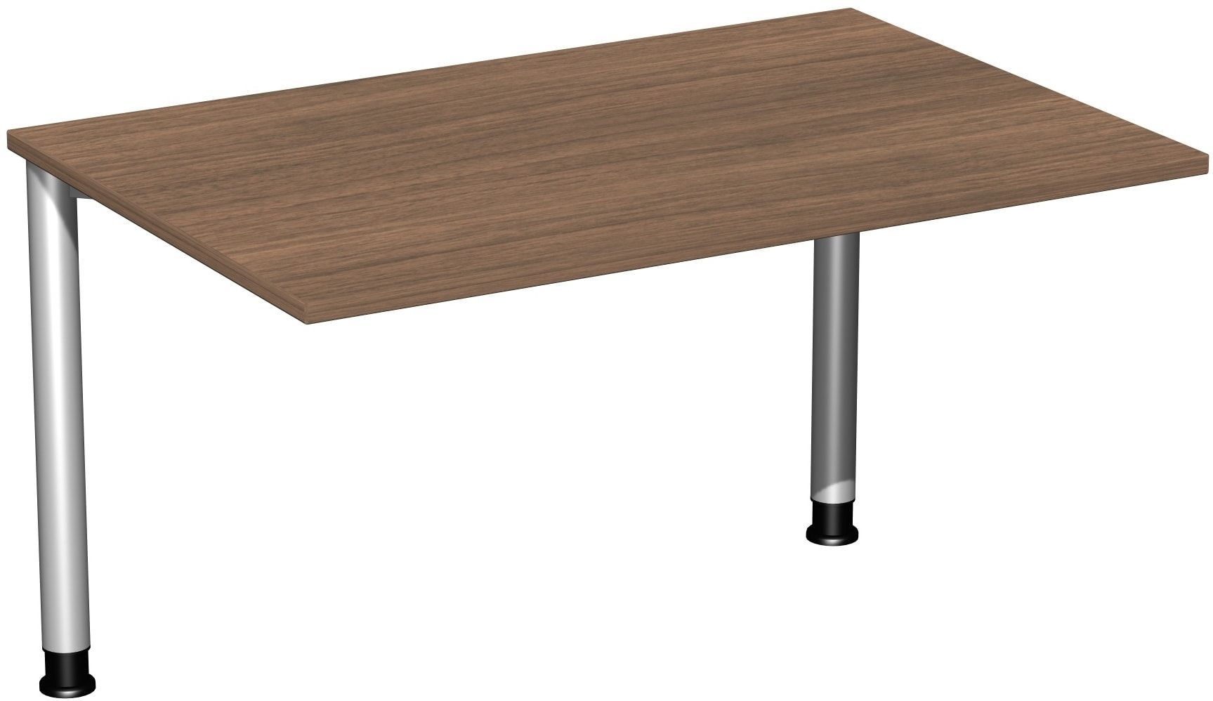 Schreibtisch - 4-Fuß Flex - Bürotisch - Höhe 680-800 mm - 1.200 x 600 mm (BxT) - Gestell anthrazit - Ahorn