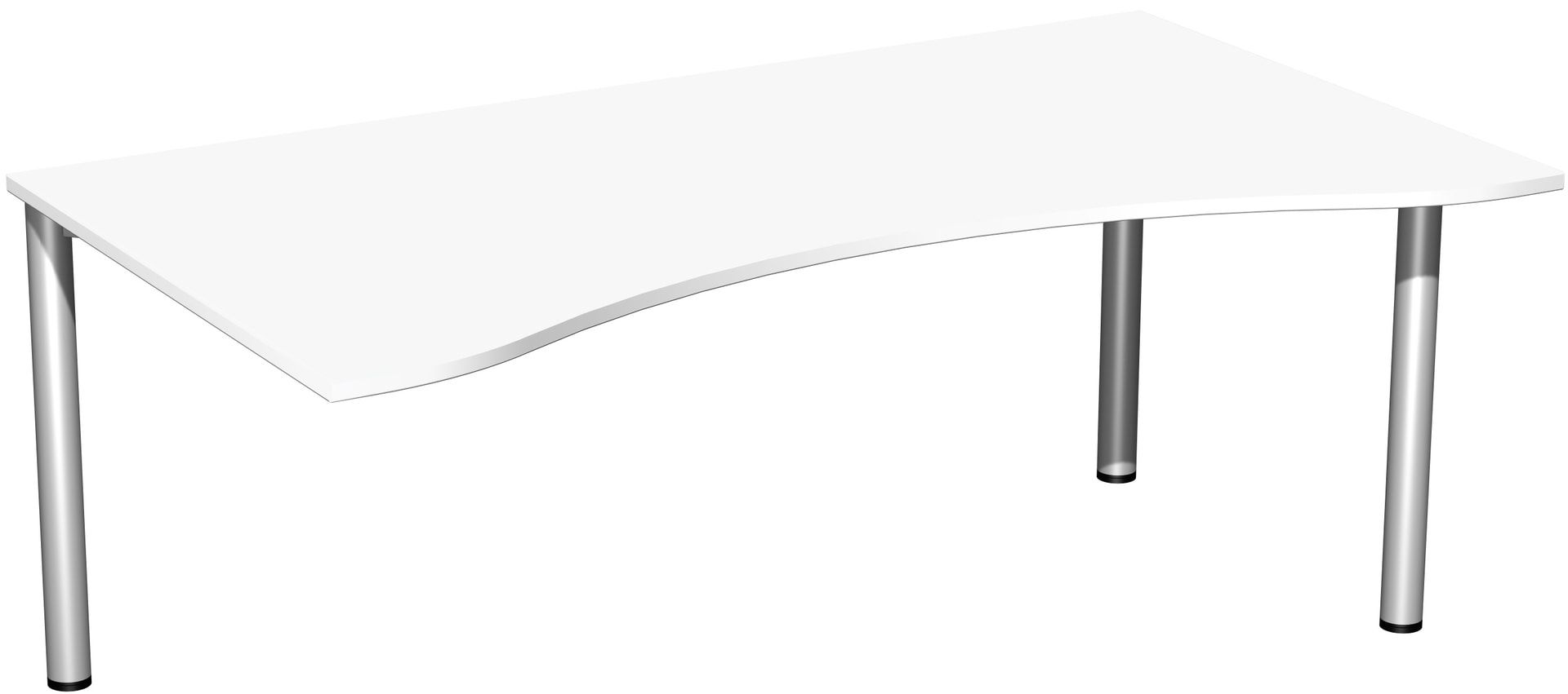 Ergo-Schreibtisch - 4-Fuß Flex - Bürotisch - 720 x 1.600 x 1.000 mm (HxBxT) - Gestell anthrazit - Ahorn