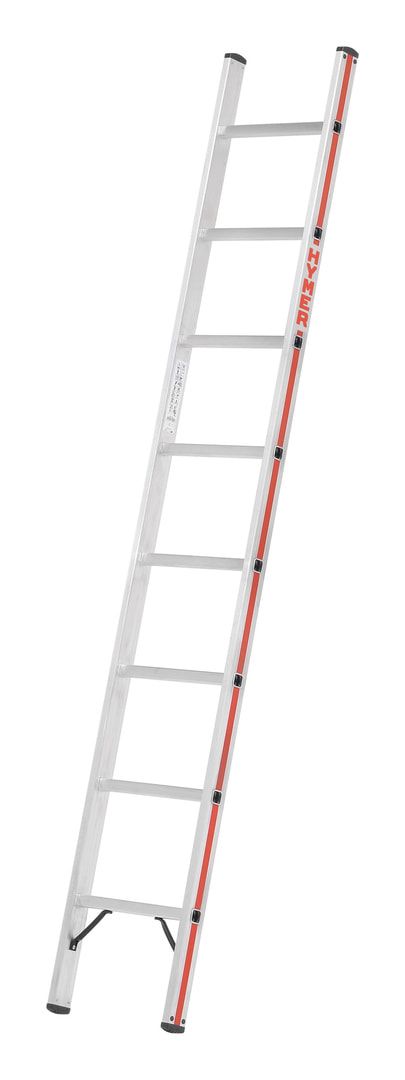 Aluminium-Sprossenanlegeleiter - 1.880 x 425 mm (LxB) - 6 Sprossen - Aluleiter Hymer