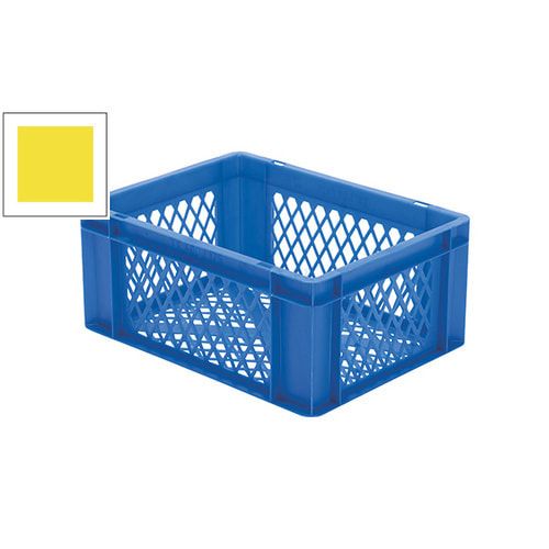 Eurobox - Eurokasten - Volumen 15 l - Boden und Wände durchbrochen - 175 x 300 x 400 mm (HxBxT) - VE 4 Stk. - blau