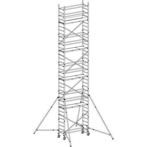 Fahrgerüst mit Ausleger - 6.490 x 2.080 x 720 mm (HxBxT) - Hymer