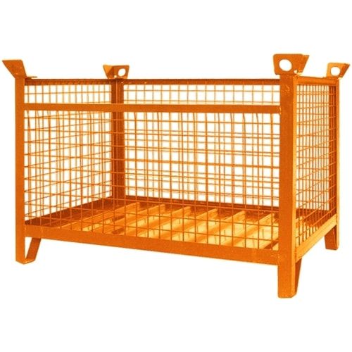 Eichinger Gitterbox-Stapelpalette, klappbar, Maße: 750 x 1.000 x 1.500 mm, Traglast 1.500 kg, 3-fach stapelbar, Inkl. Kranösen, Farbe anthrazitgrau