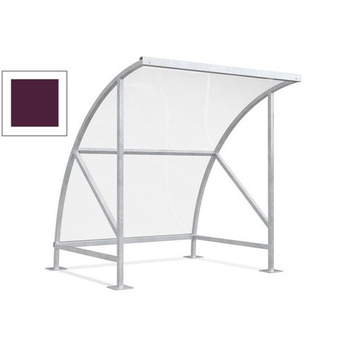 Fahrradunterstand - Fahrradgarage mit Bogendach - Stahl und Kunststoff - 2.290 x 2.090 x 2.100 mm (HxBxT) - Farbe Achatgrau