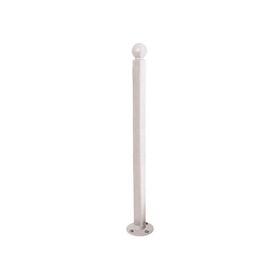 Neigbarer Pfosten mit Ringkopf - 76 x 1.105 mm (DxH) - Farbe wählbar - Pfosten mit Gelenk - beweglicher Pfosten