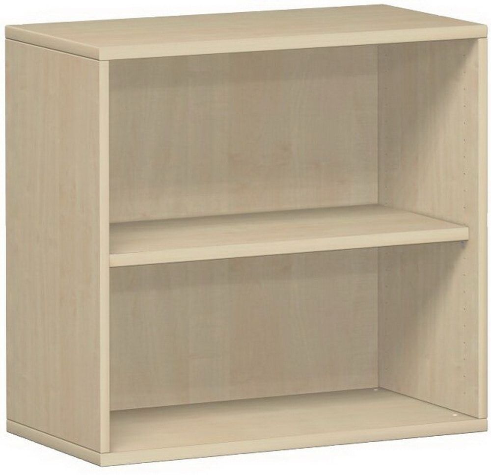 Anstell-Büroregal, Schreibtischhöhe, justierbare Stellfüße, Dreischicht-Feinspan, Einlegeboden, 720 x 1.000 x 425 mm (HxBxT), Dekor Ahorn