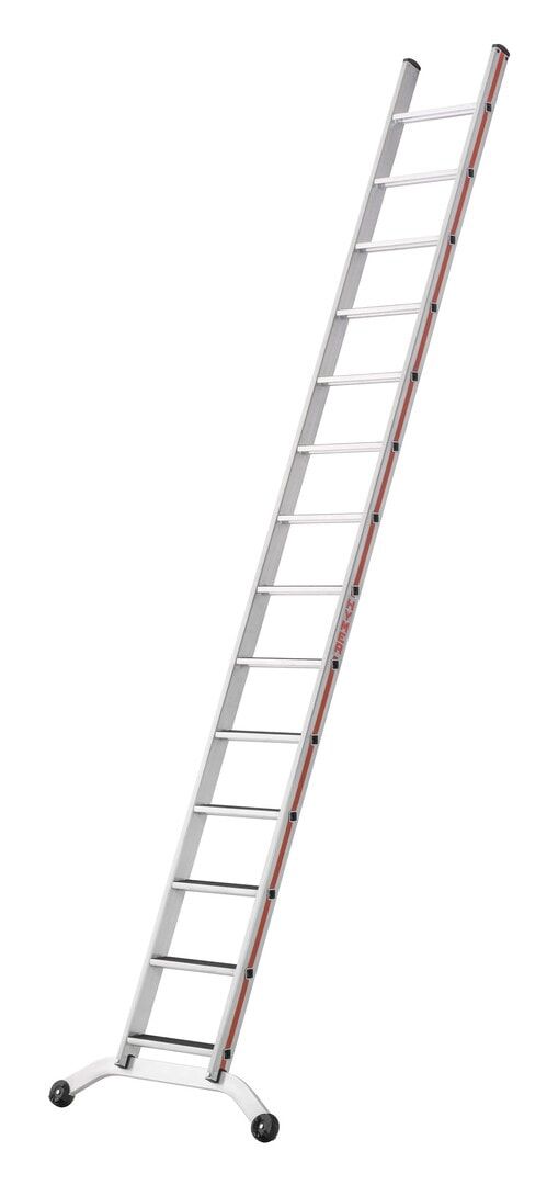 Anlegeleiter, Aluminium, Rutschhemmung R13-Beschichtung, 2.220 x 425 mm (LxB), 8 Stufen, Stufentiefe 80 mm, Leiterfüße, ölige Bereiche, Hymer