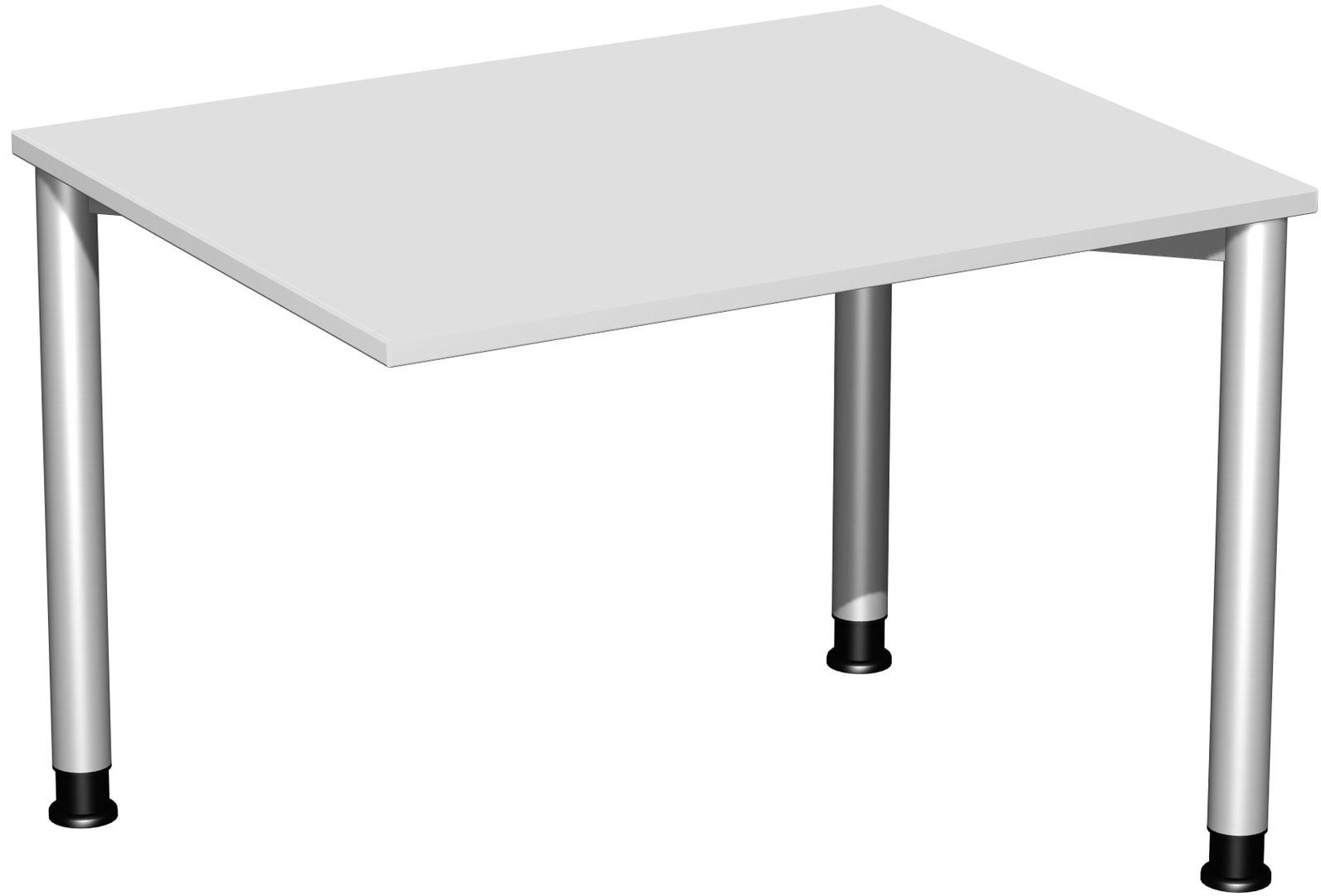 Schreibtisch - 4-Fuß Flex - Bürotisch - Höhe 680-800 mm - 1.000 x 800 mm (BxT) - Gestell anthrazit - Ahorn