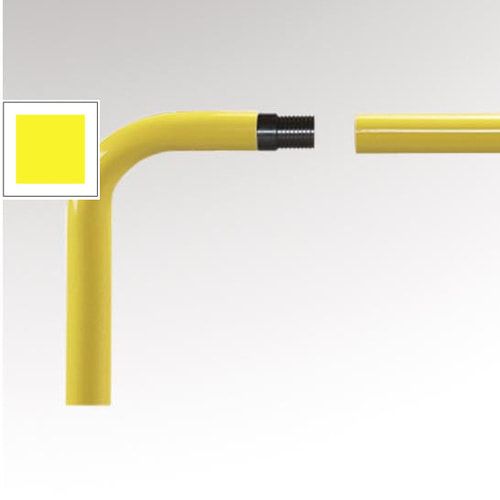 Anfangs- oder Endstück für Rammschutz Geländer System Flex - Outdoor Baukastensystem - Anfahrschutz aus Stahl - sichert Wege und Bereiche - verzinkt