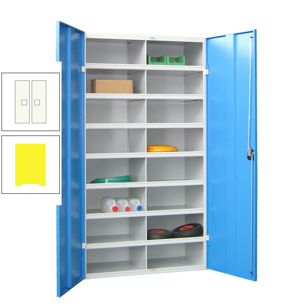 Aktenschrank - Fächerschrank - Sortierstation - 16 Fächer - Büroschrank - Dokumentenablage - 1.800 x 1.000 x 530 mm (HxBxT) - anthrazitgrau