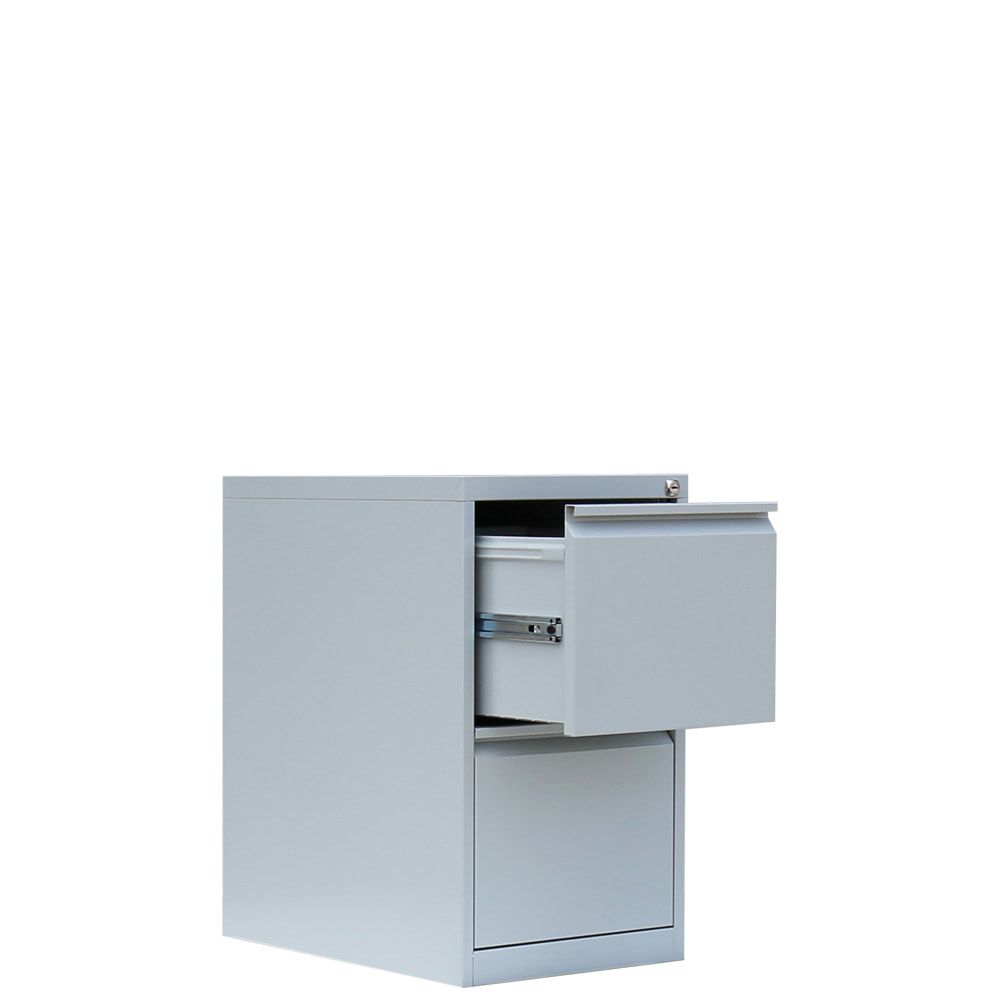 Hängeregistraturschrank, Hängeregisterschrank, 2 Schubladen, 1-bahnig, DIN A4, 700 x 400 x 620 mm (HxBxT), Korpus- und Schubladenfarbe wählbar