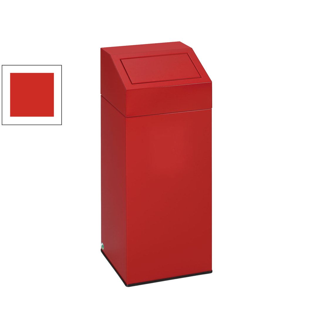 Wertstoffsammler - Volumen 47 l - 790 x 320 x 320 mm (H x B x T) - Farbe antik-silber