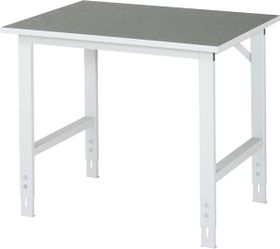 Arbeitstisch - höhenverstellbar 760 - 1.080 mm - 1.000 x 800 mm (BxT) - Traglast 500 kg - Linoleum - Farbe wählbar