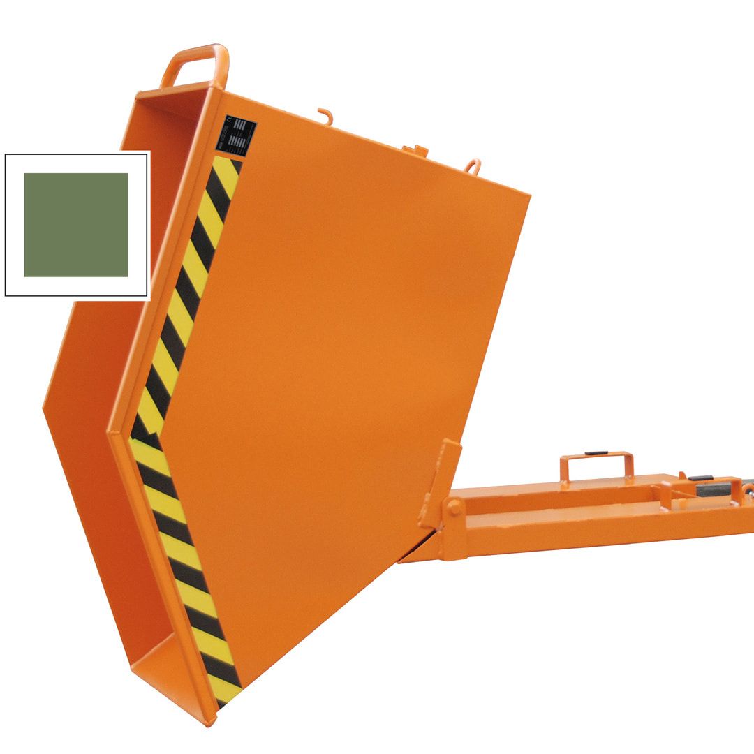 BAUER Muldenkipper - 1.000 l - 300 kg - HxBxT 980 x 1.110 x 1.420 mm - feuerrot