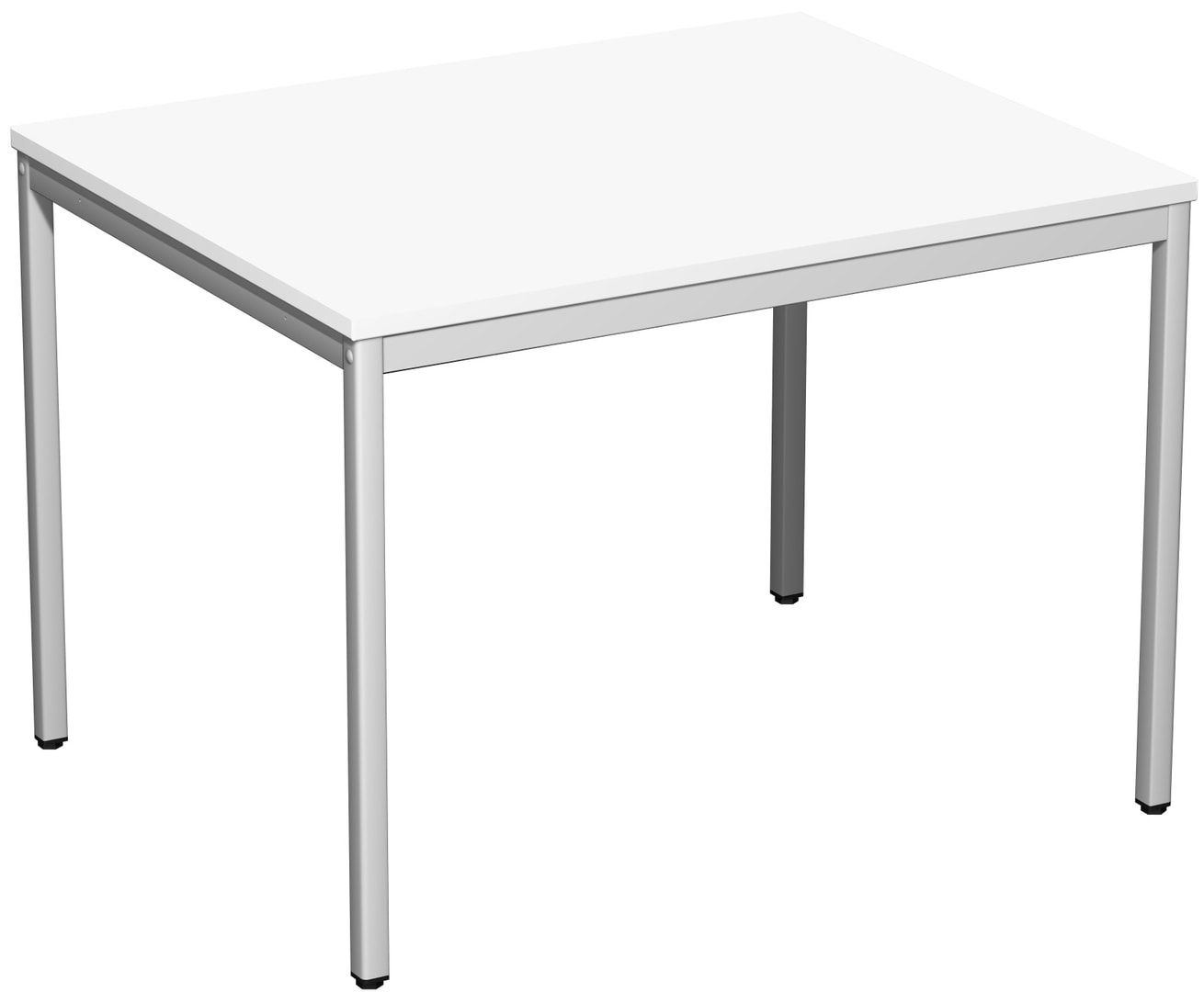 Schreibtisch - 4-Fuß Eco - Bürotisch - 720 x 1.000 x 800 mm (HxBxT) - Gestell lichtgrau - Ahorn