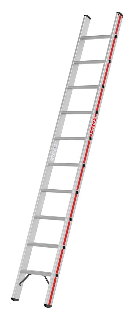 Aluminium-Stufenanlegeleiter - 1.720 x 425 mm (LxB) - 6 Stufen - Aluleiter Hymer