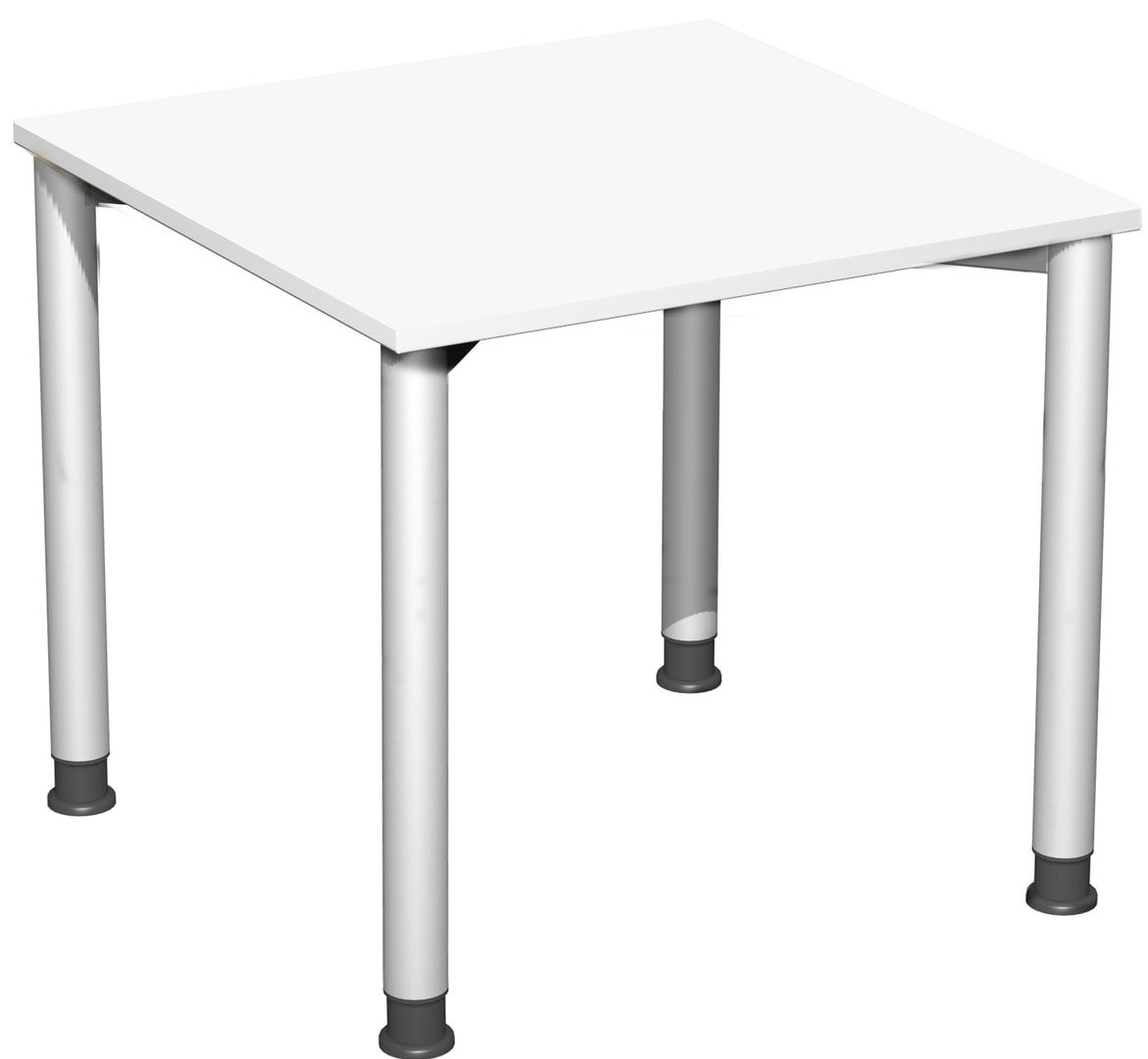 Schreibtisch - 4-Fuß Flex - Bürotisch - Höhe 680-800 mm - 1.200 x 600 mm (BxT) - Gestell anthrazit - Ahorn