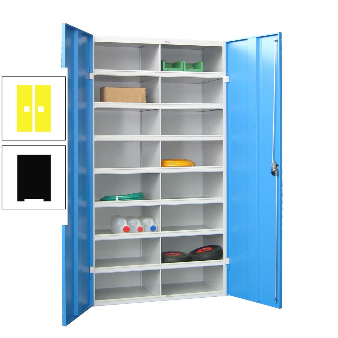 Aktenschrank - Fächerschrank - Sortierstation - 16 Fächer - Büroschrank - Dokumentenablage - 1.800 x 1.000 x 530 mm (HxBxT) - anthrazitgrau